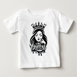 T-shirt Pour Bébé Conception de Reine – Couronne Royale Élégante