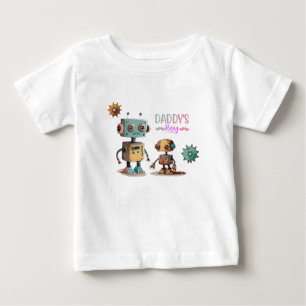 T-shirt Pour Bébé Conception de robots "Fils à papa"