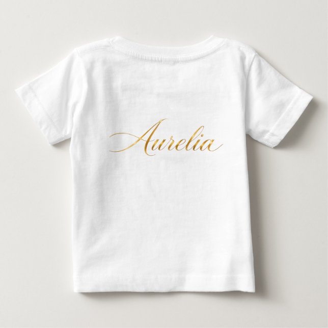 T-shirt Pour Bébé Conception de stéthoscope en forme de cœur en mode (Dos)