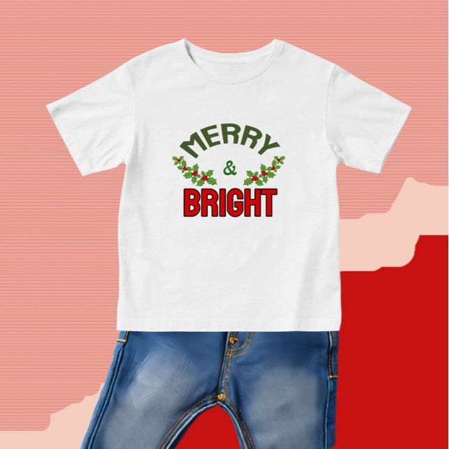 T-shirt Pour Bébé Conception de texte pour Noël (Créateur téléchargé)
