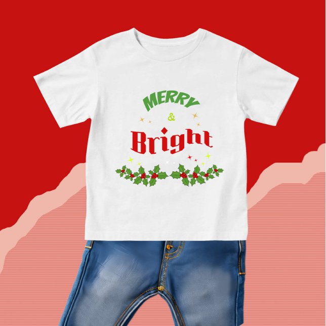 T-shirt Pour Bébé Conception de texte pour Noël (Créateur téléchargé)
