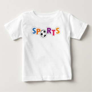 T-shirt Pour Bébé Conception de texte sportif coloré avec un ballon