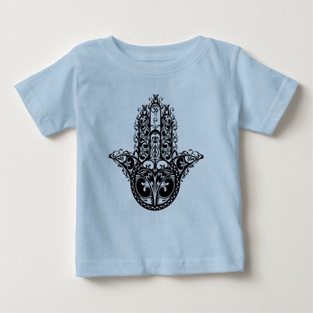 T-shirt Pour Bébé Conception décorative de Hamsa (Devant)