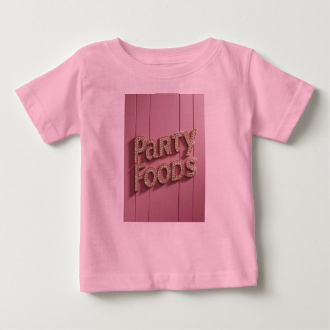 T-shirt Pour Bébé Conception des aliments (Devant)