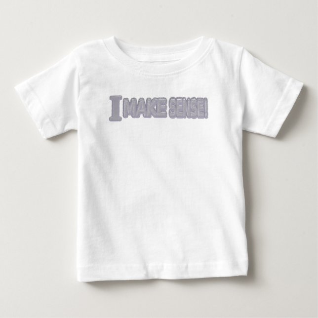 T-shirt Pour Bébé Conception d'expression mignonne "Rendre logique"  (Devant)