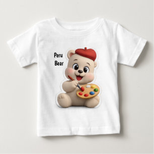 T-shirt Pour Bébé Conception d'ours en peluche adorable et mignonne
