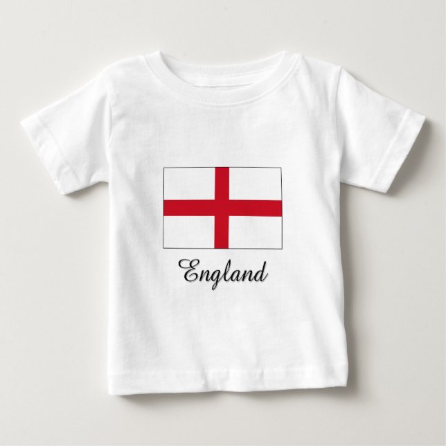 T-shirt Pour Bébé Conception du drapeau anglais (Devant)