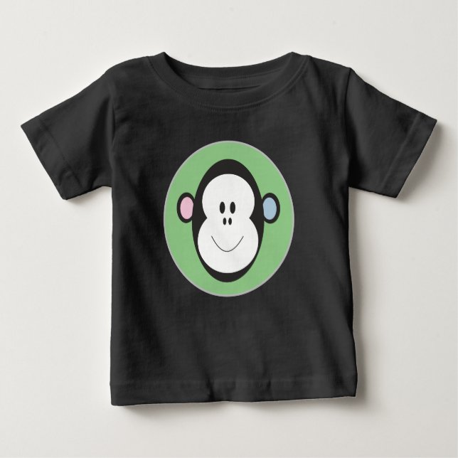 T-shirt Pour Bébé Conception du singe (Devant)