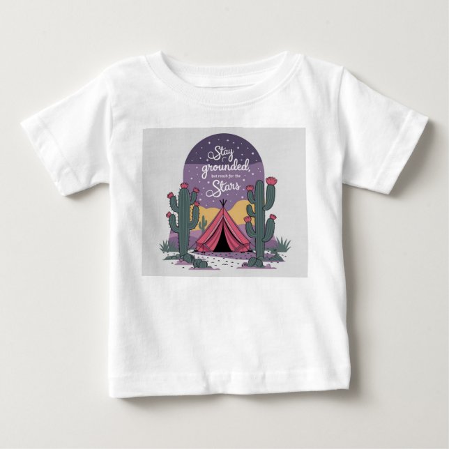 T-shirt Pour Bébé Conception dynamique de l'espace (Devant)