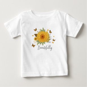 T-shirt Pour Bébé Conception Faites Fleurir Votre Lumière