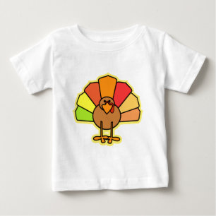 T-shirt Pour Bébé Conception mignonne de thanksgiving de bande