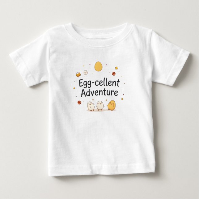 T-shirt Pour Bébé Conception mignonne et capricieuse pour bébé (Devant)