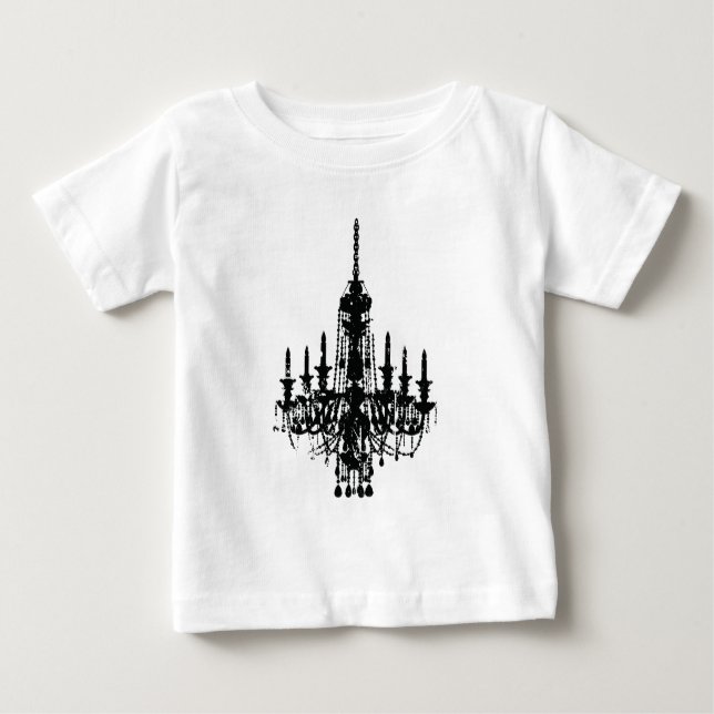 T-shirt Pour Bébé conception vintage de lustre (Devant)