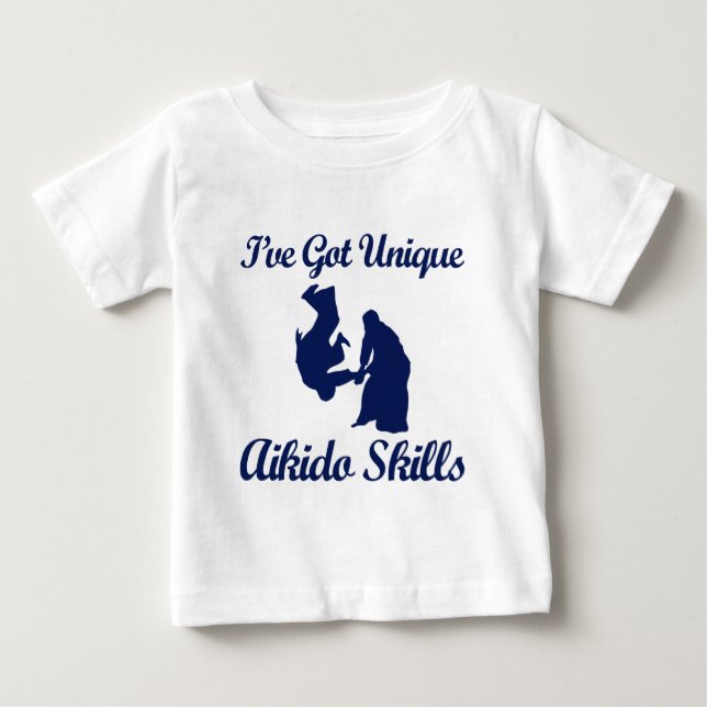 T-shirt Pour Bébé conceptions d'art martial d'aikido (Devant)