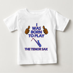 T-shirt Pour Bébé conceptions de musical de saxophone de tenor