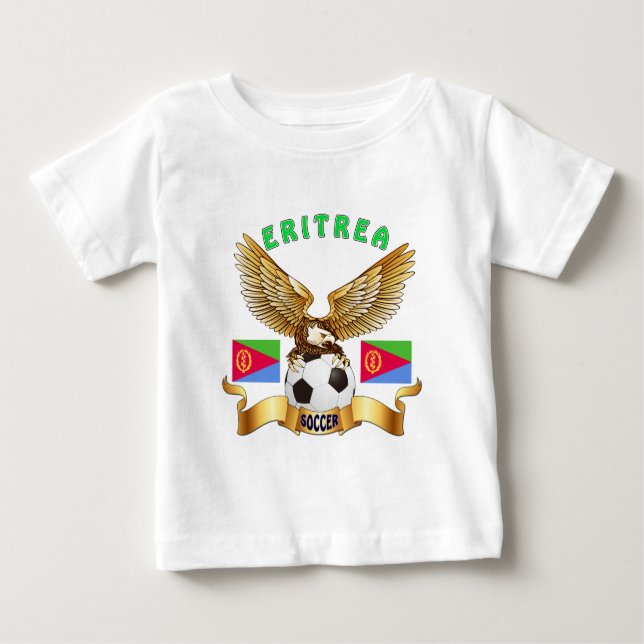 T-shirt Pour Bébé Conceptions du football de l'Érythrée (Devant)
