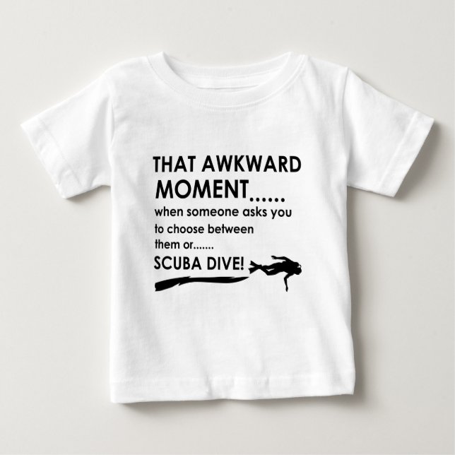 T-shirt Pour Bébé Conceptions fraîches de plongée à l'air (Devant)