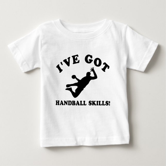 T-SHIRT POUR BÉBÉ CONCEPTIONS FRAÎCHES DE QUALIFICATIONS DE HANDBALL (Devant)