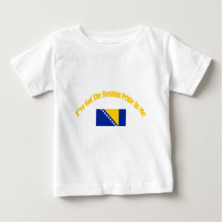 T-shirt Pour Bébé conceptions patriotiques bosniennes de drapeau