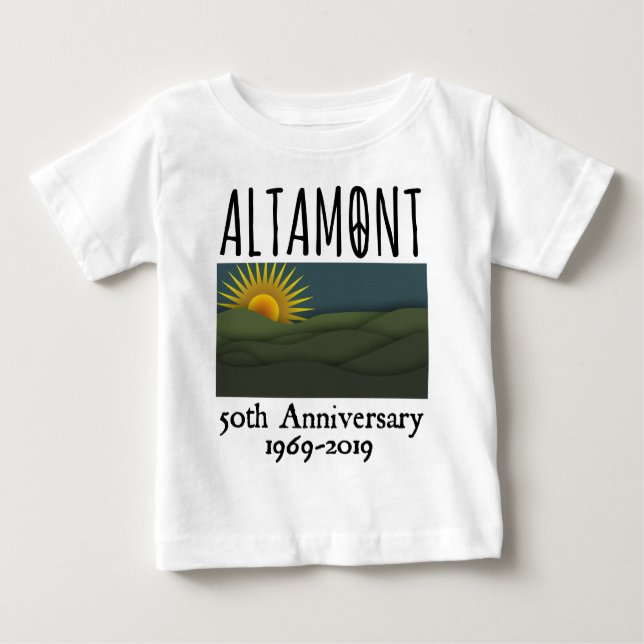 T-shirt Pour Bébé Concert gratuit Altamont Speedway 1969 (Devant)