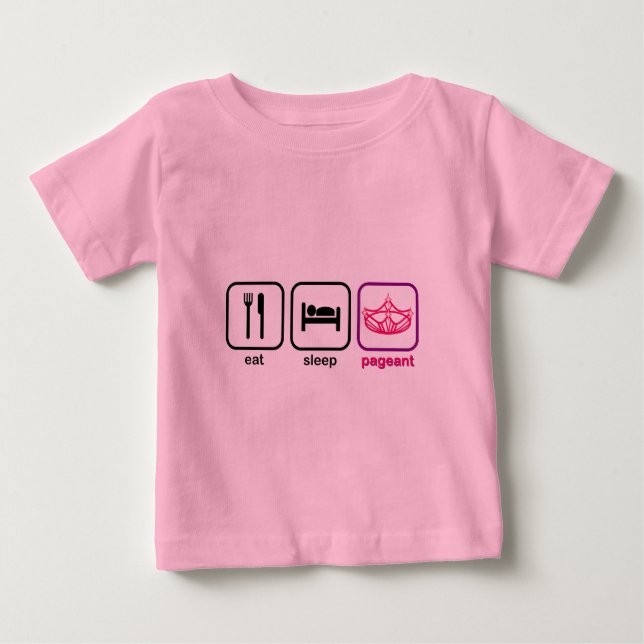 T-shirt Pour Bébé Concours du sommeil de Mat (Devant)