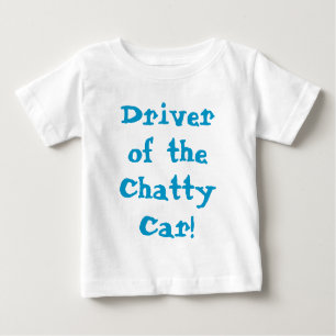 T-shirt Pour Bébé Conducteur De La Chatty Voiture Drôle