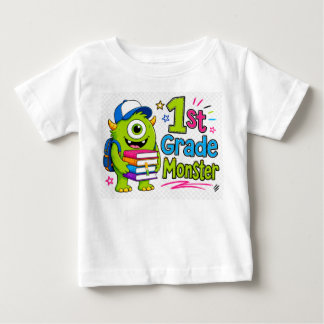 T-shirt Pour Bébé Conduis Mon Équipage Autocar Scolaire Jaune Retour