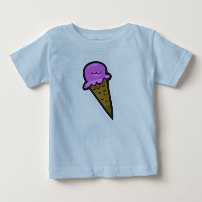 T-shirt Pour Bébé Cône de glace (Devant)