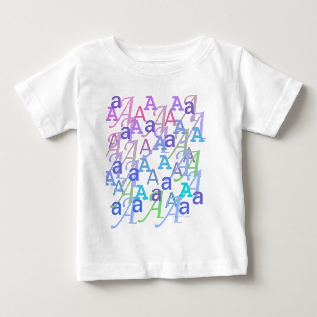 T-shirt Pour Bébé Confettis en forme de lettre "A" (Devant)