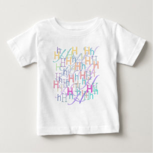T-shirt Pour Bébé Confettis en forme de lettre "H"