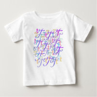 Confettis en forme de lettre "T"