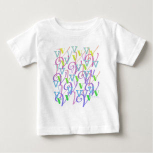T-shirt Pour Bébé Confettis en forme de lettres "V"