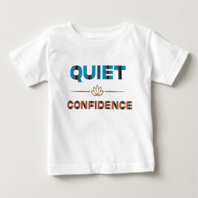 T-shirt Pour Bébé Confiance discrète (Devant)