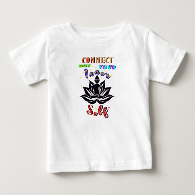 T-shirt Pour Bébé Connectez-vous avec votre moi intérieur (Devant)