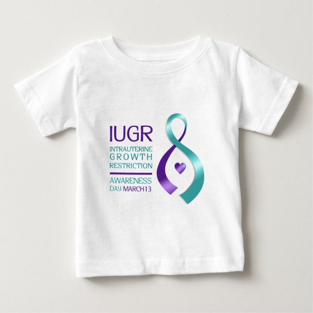 T-shirt Pour Bébé Conscience d'IUGR (Devant)