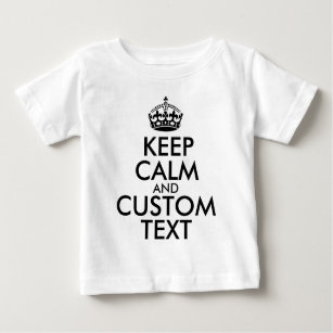 T-shirt Pour Bébé Conserver le calme et créer votre propre faire ajo
