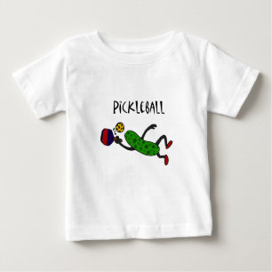 T-shirt Pour Bébé Conserves au vinaigre drôles de saut jouant