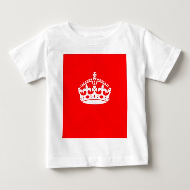 T-shirt Pour Bébé CONSERVEZ LE SYMBOLE DE LA COURONNE CALME sur le f (Devant)