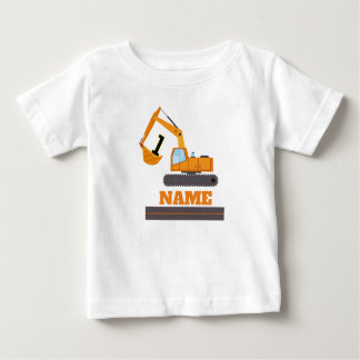 T-shirt Pour Bébé construction 1er anniversaire - personnalisation d