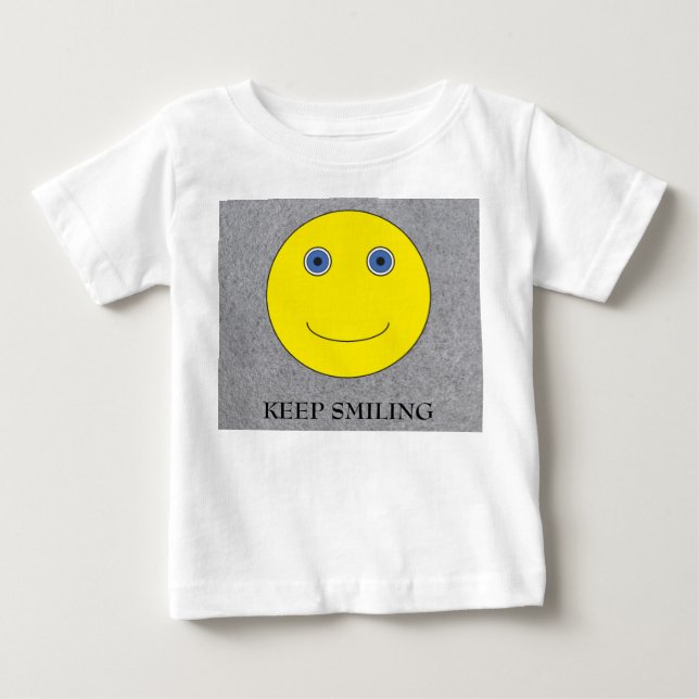 T-shirt Pour Bébé Continuez à sourire (Devant)
