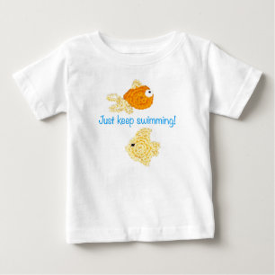 T-shirt Pour Bébé Continuez juste la natation !