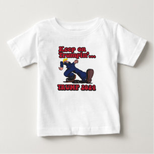 T-shirt Pour Bébé Continuez sur TRUMPIN Trump 2024
