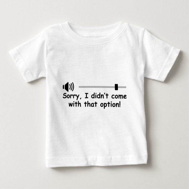 T-shirt Pour Bébé Contrôle du volume (Devant)