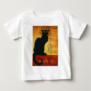 T-shirt Pour Bébé Conversation Noir - Chat noir