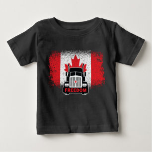 T-shirt Pour Bébé Convoi pour la liberté des camions du Canada 2022