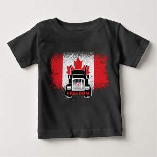 T-shirt Pour Bébé Convoi pour la liberté des camions du Canada 2022