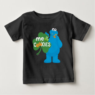 T-shirt Pour Bébé Cookie Monster Amour shamrock