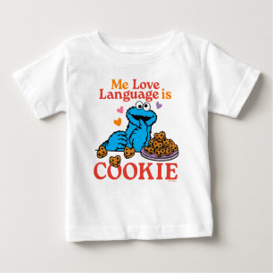 T-shirt Pour Bébé Cookie Monster Citation de la Saint Valentin
