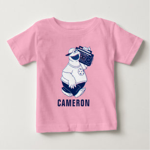 T-shirt Pour Bébé Cookie Monster Jamming with the Boom Box
