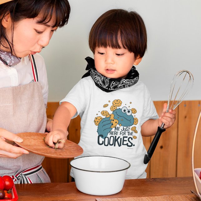 T-shirt Pour Bébé Cookie Monster | Me Just Here pour les cookies (Créateur téléchargé)